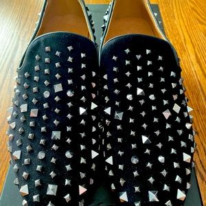 Silvio Black studded loafers
